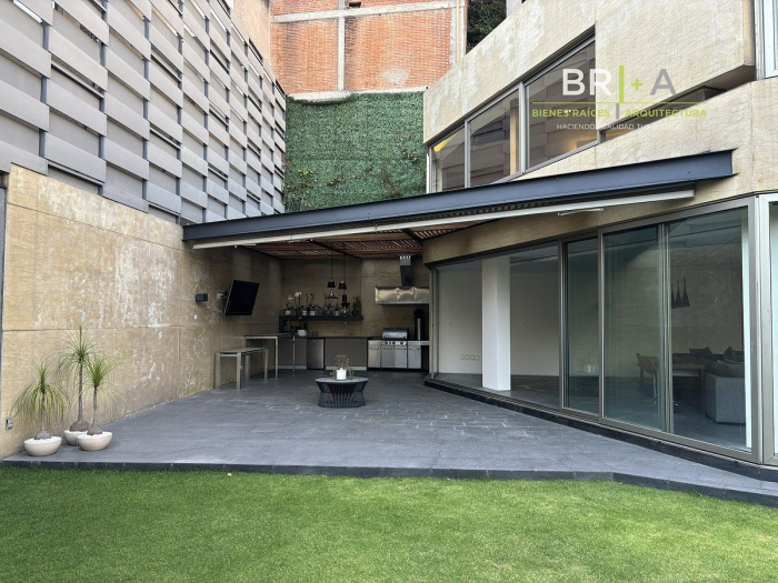 casa en renta con jardín en  tecamachalco con seguridad