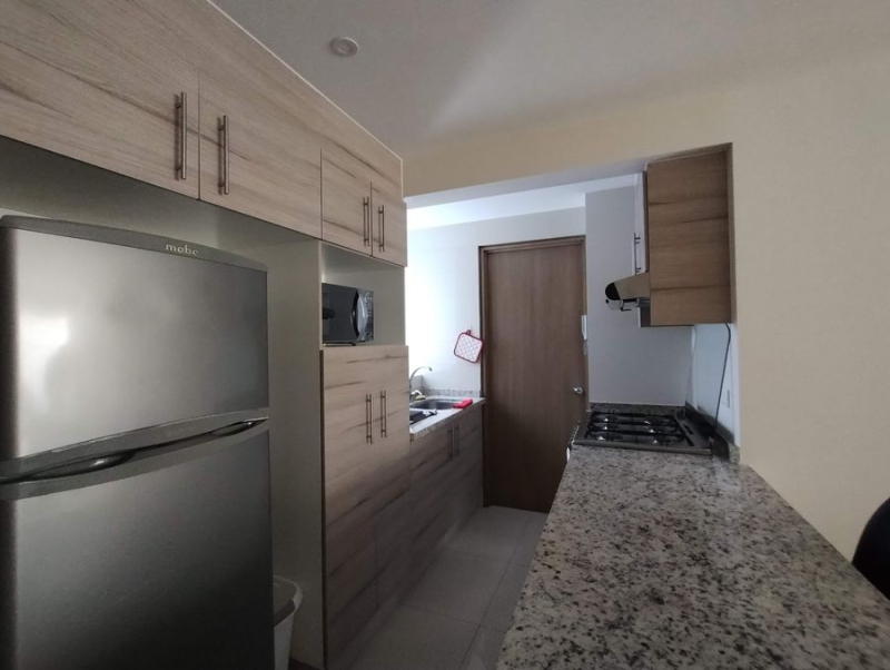 renta departamento amueblado en letrán valle, 3 recamaras