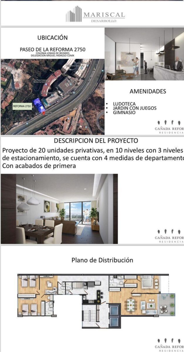 Departamentos en Venta en Paseo de la Reforma