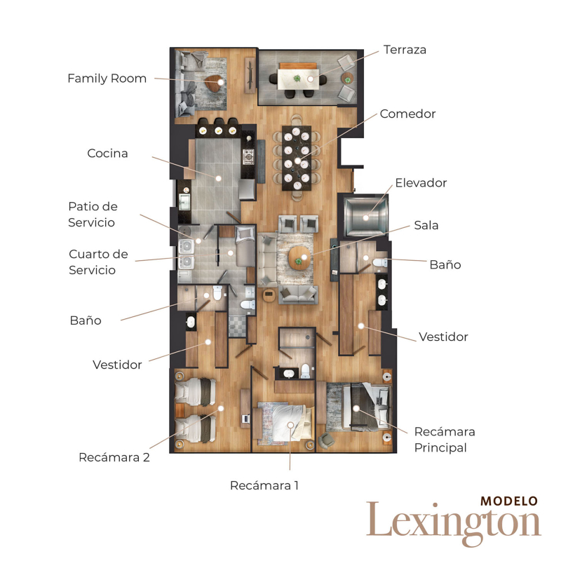 Venta Departamentos En Central Park Bosque Real / Lexington