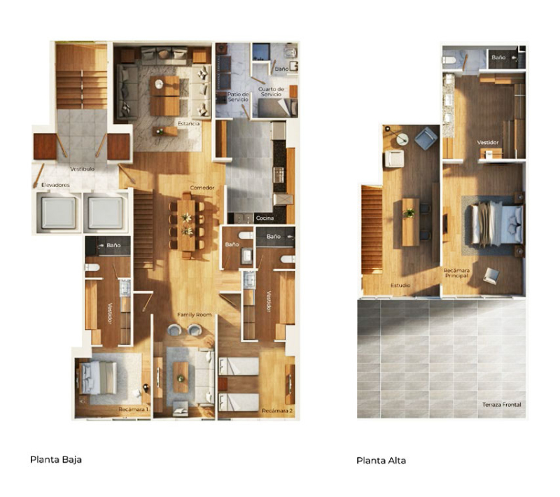 Venta Departamentos En Central Park Bosque Real / PH