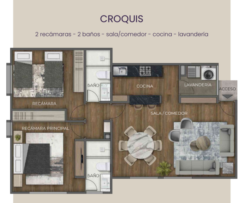 departamentos en venta en puerta del encinar, bosque real 