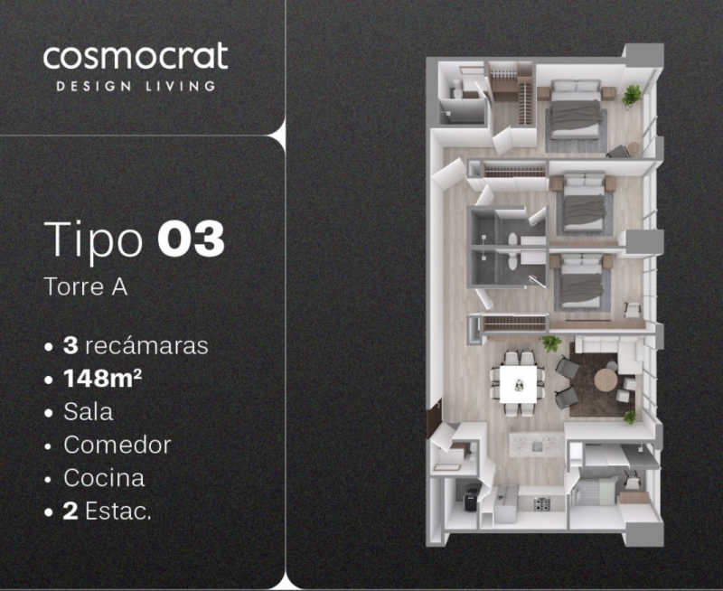Departamento En Venta En Cosmocrat, Interlomas