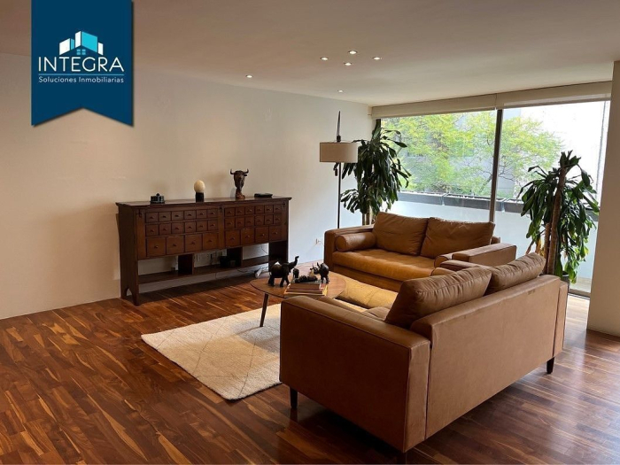 departamento amueblado en renta, campos elíseos, polanco