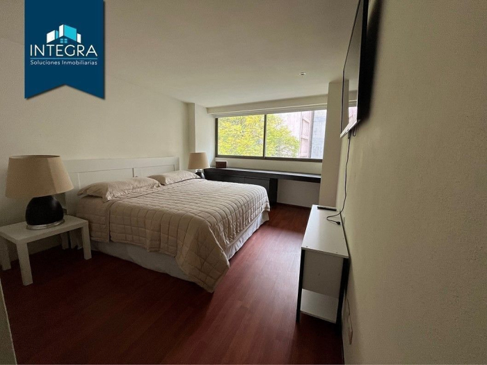 departamento amueblado en renta, campos elíseos, polanco