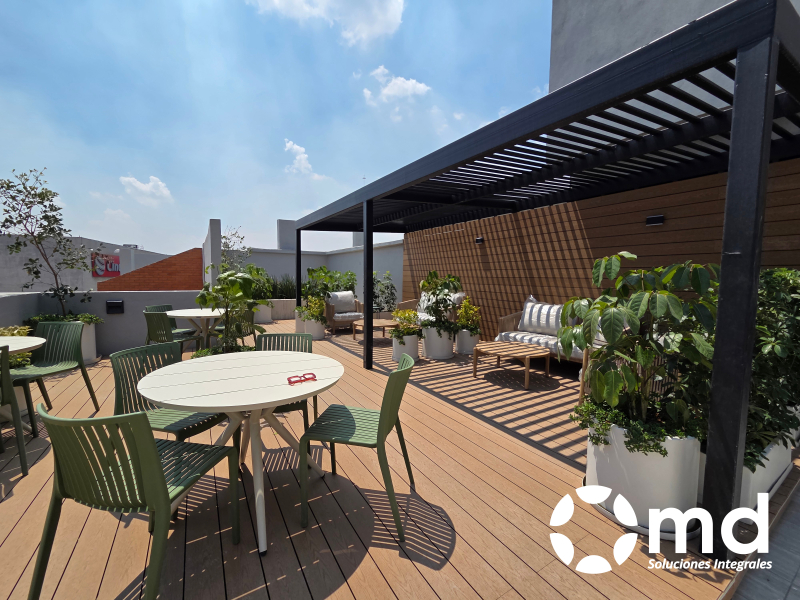 departamento a estrenar con terraza en renta en roma norte