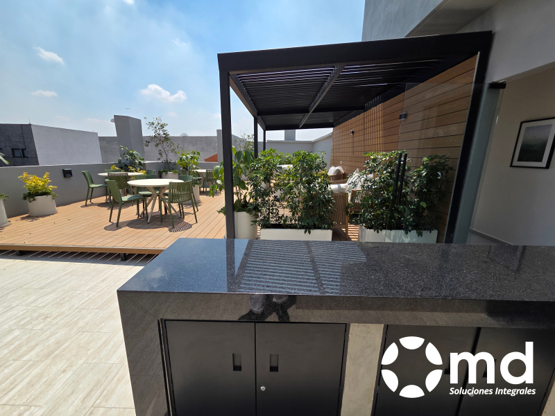 departamento a estrenar con terraza en renta en roma norte