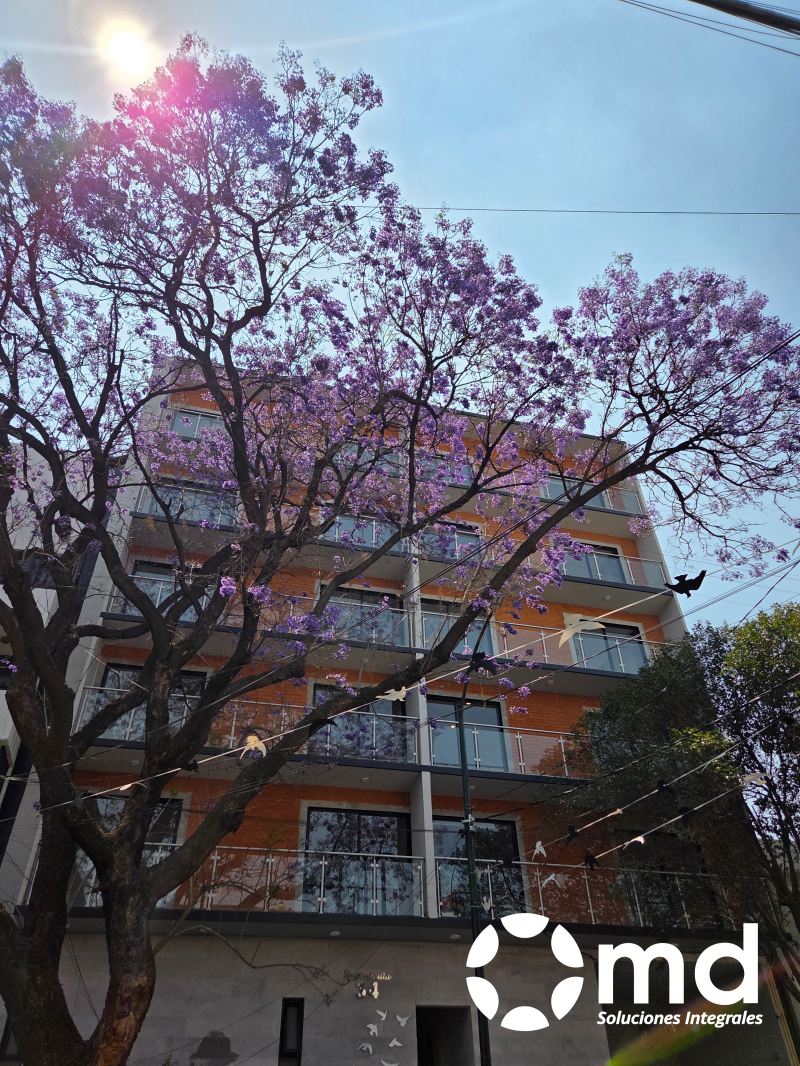 departamento a estrenar con terraza en renta en roma norte