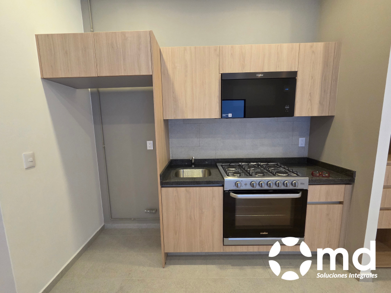 departamento a estrenar con terraza en renta en roma norte