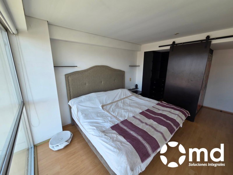 departamento exterior amueblado en renta en roma norte