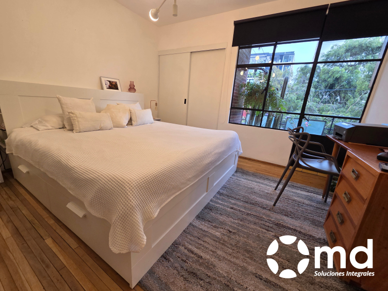 departamento amueblado y equipado roma norte balcón estancia corta desde 3 meses