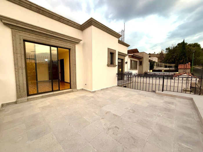 casa nueva en renta, lomas de la herradura. amplia, luminosa, jardín y terrazas