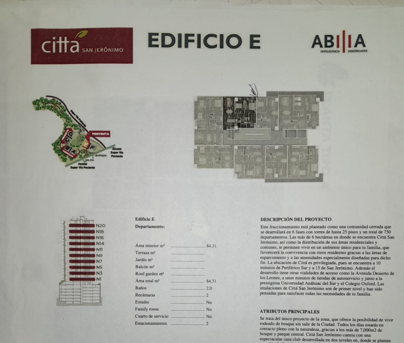 Departamento En Venta En Cittá San Jerónimo De 2 Recámaras En Torre Nueva 