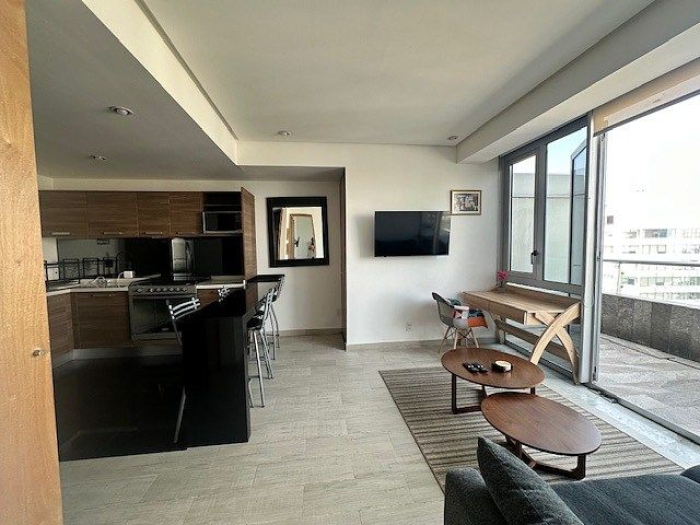 departamento amueblado en renta santa fe.  high park. amueblado. renta $32,000mn