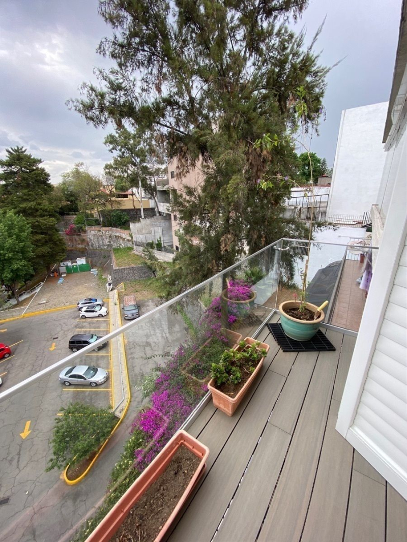 departamento en renta en tecamachalco con terraza 