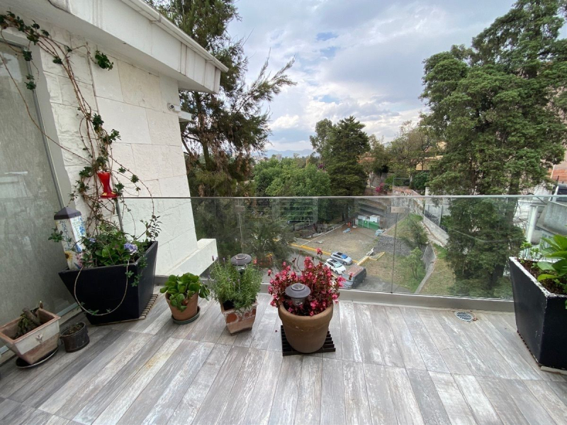 departamento en renta en tecamachalco con terraza 