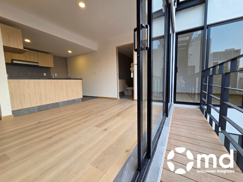 departamento con balcón en renta en cuauhtémoc