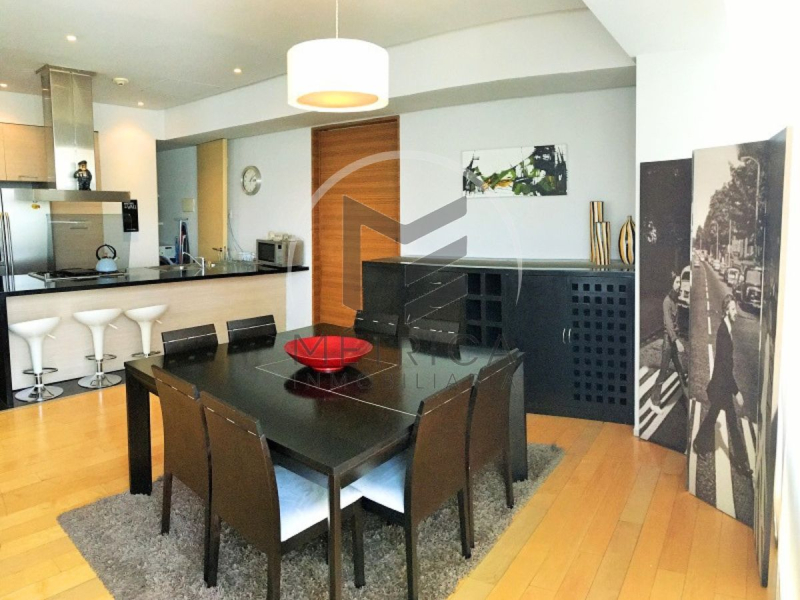 departamento amueblado en renta en santa fe: