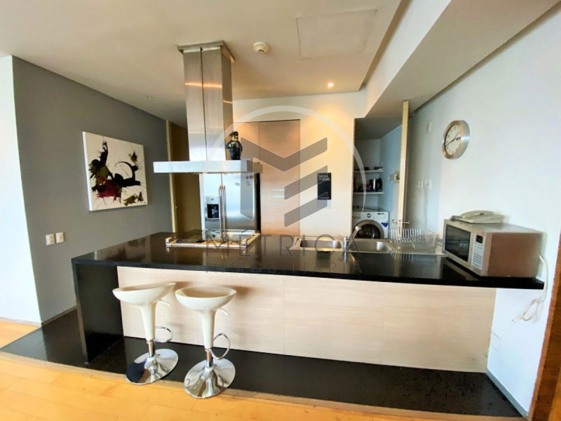 departamento amueblado en renta en santa fe: