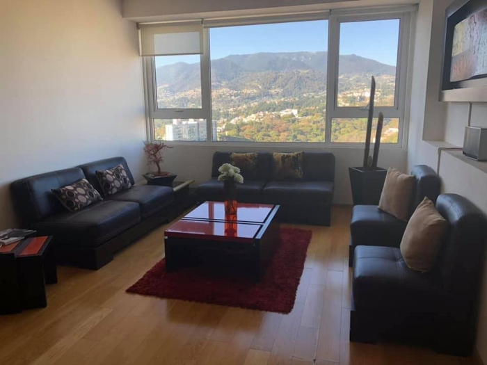 departamento amueblado en renta en tres cumbres santa fe
