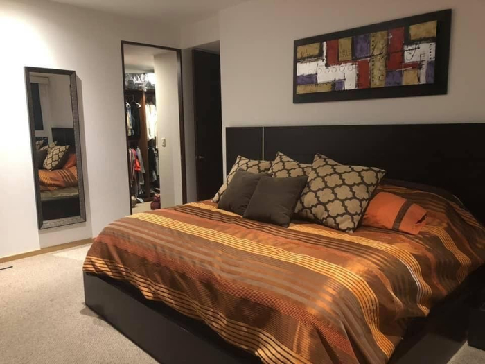 departamento amueblado en renta en tres cumbres santa fe
