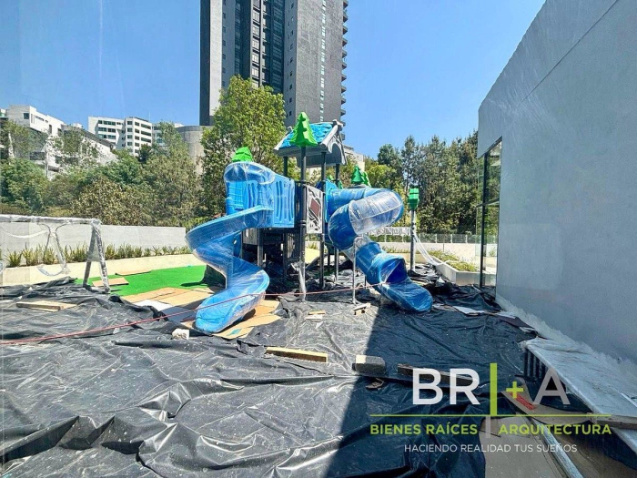 departamento en renta blue bosque real con terraza