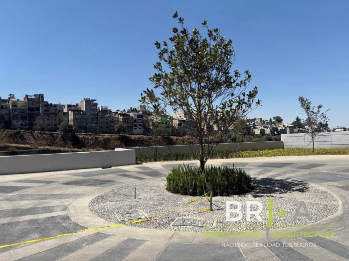departamento en renta blue bosque real con terraza