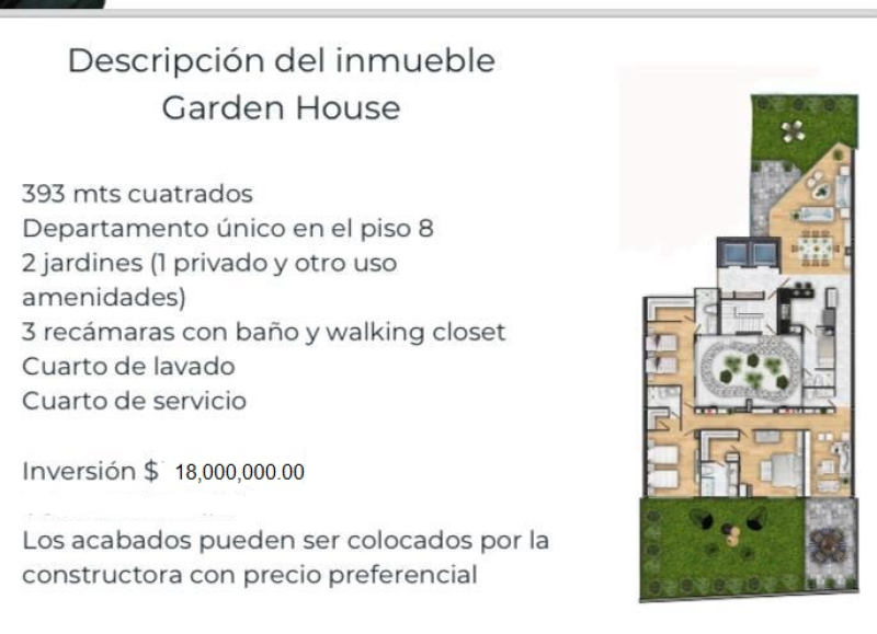 departamento en venta en lomas de bezares
