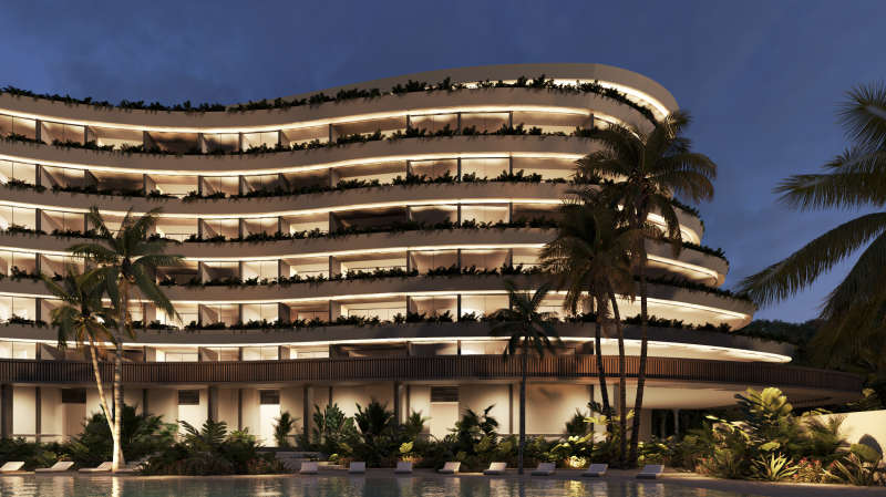 departamento en venta en chicxulub puerto. modalidad fraccional 