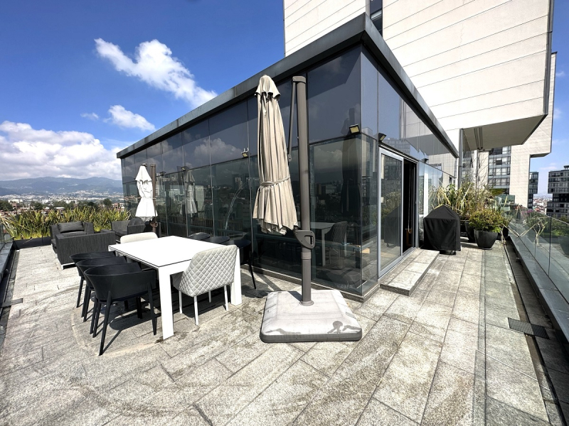 departamento ph con terraza en venta en central park interlomas sin amueblar