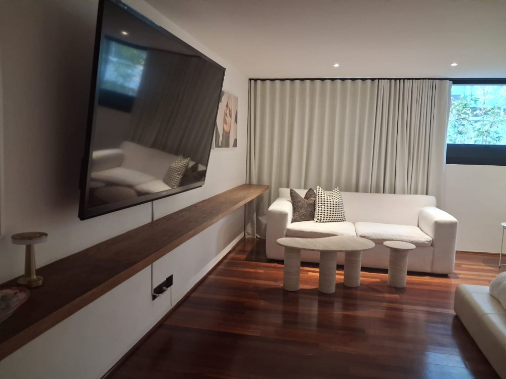 departamento renta moderno amueblado en polanco frente al parque de uruguay