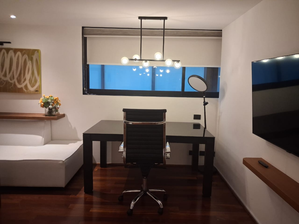 departamento renta moderno amueblado en polanco frente al parque de uruguay