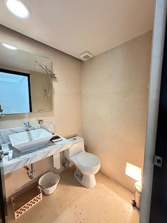 Polanco, Lafontaine,  Departamento AMUEBLADO Con Amplia Terraza Propia. Renta $65,000MN