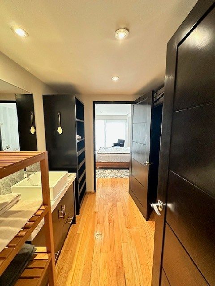 Polanco, Lafontaine,  Departamento AMUEBLADO Con Amplia Terraza Propia. Renta $65,000MN