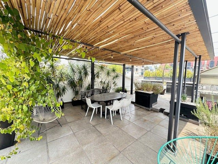 Polanco, Lafontaine,  Departamento AMUEBLADO Con Amplia Terraza Propia. Renta $65,000MN