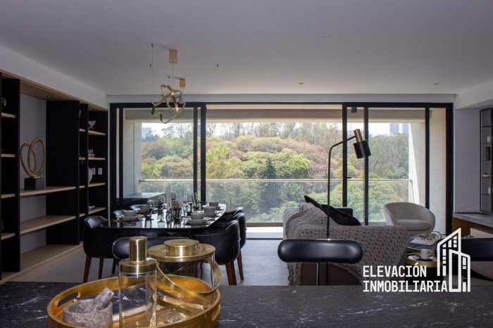venta de departamento nuevo con terraza en bosque real huixquilucan