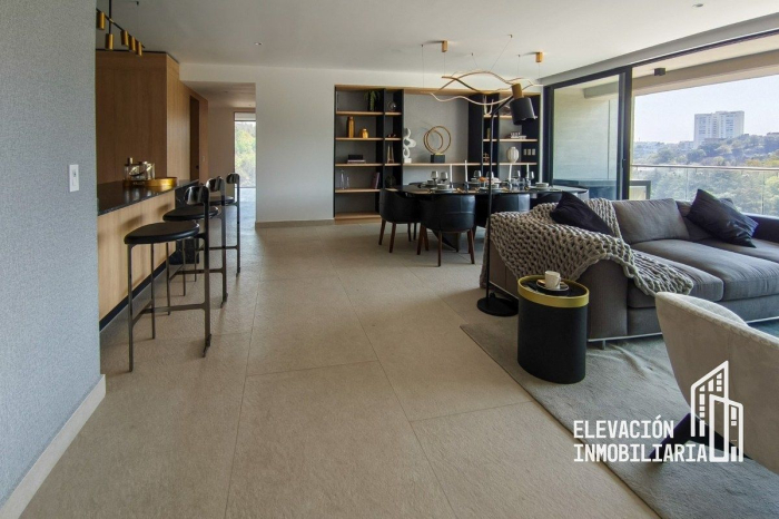 venta de departamento nuevo con terraza en bosque real huixquilucan