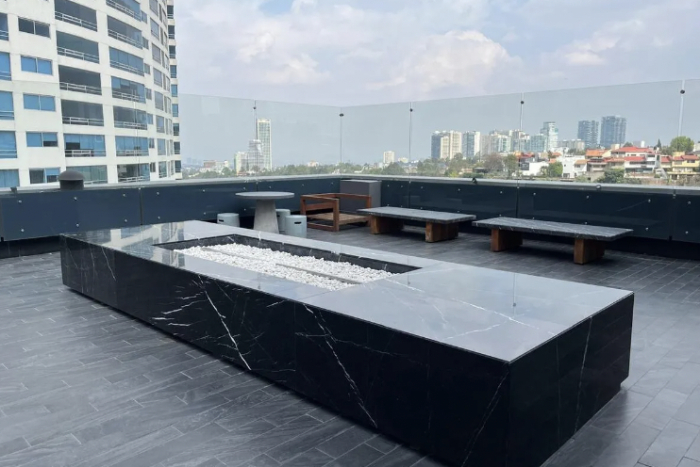 venta de departamento be grand park bosques, hacienda de las palmas, huix.