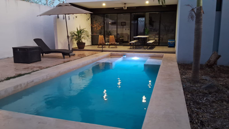 CASA AMUEBLADA EN CHACTUN EN RENTA CON AMPLIO TERRENO Y AMENIDADES