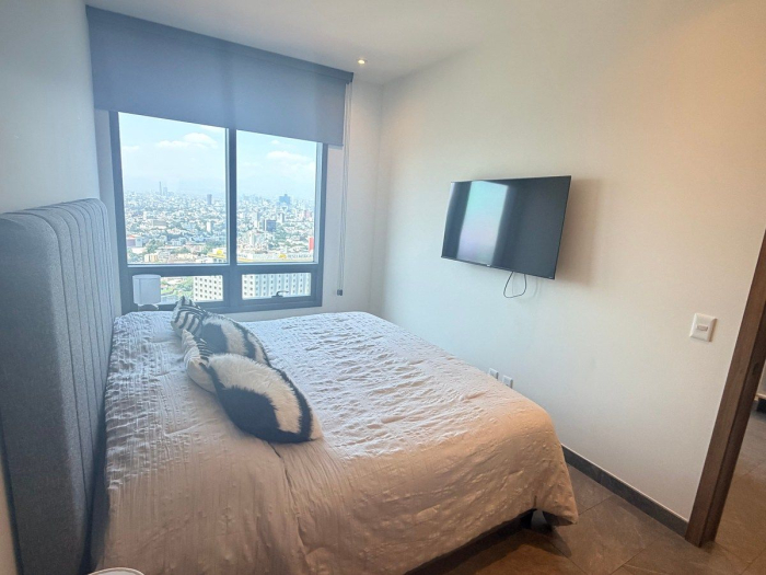 departamento amueblado en renta en be grand reforma