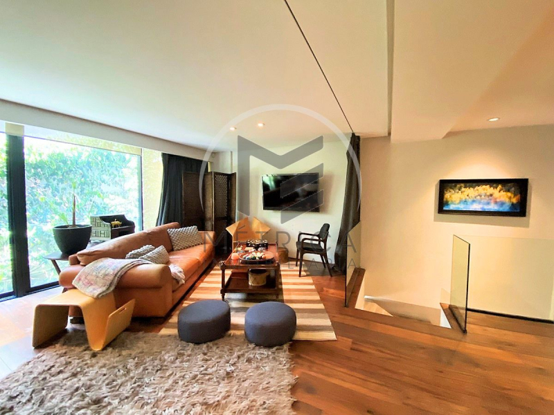 departamento tipo garden amueblado y equipado en renta en polanco: