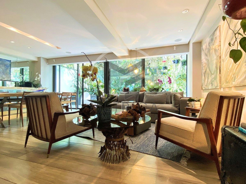 departamento tipo garden amueblado y equipado en renta en polanco: