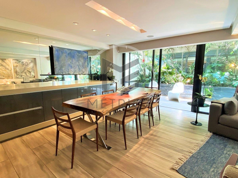 departamento tipo garden amueblado y equipado en renta en polanco: