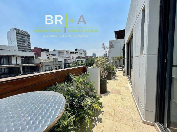 Departamento con terraza en venta en Polanco
