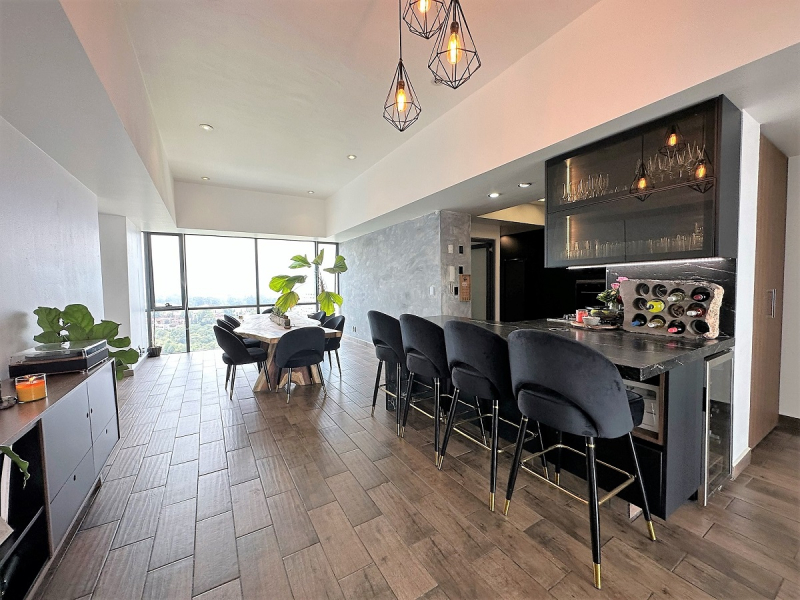 departamento ph en renta en central park interlomas semiamueblado: