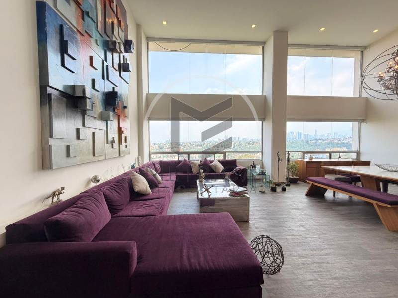  ph en dos niveles en venta en bosque de minas, remodelado y con vista panorámica