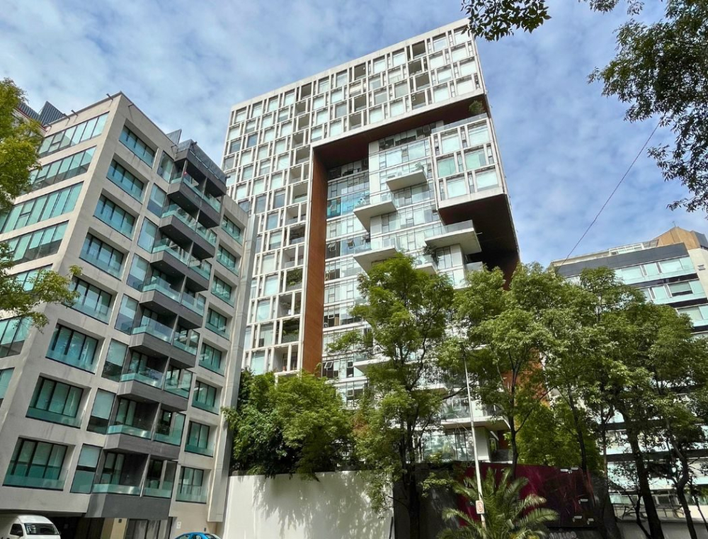 departamento en renta en icon condesa | 2 recámaras, 2 estacionamientos