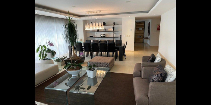 renta departamento palmas park, lomas de chapultepec, amueblado