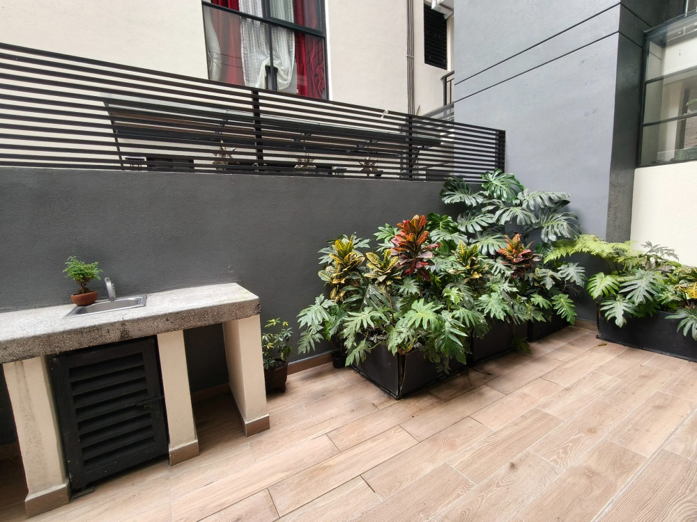 departamento con roof garden privado en quinto piso en col.san rafael