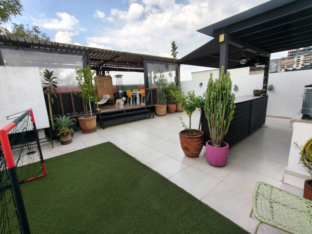 departamento con roof garden privado en quinto piso en col.san rafael